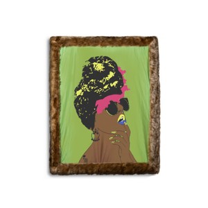 Pardon My Fro Faux Fur Throw Blanket - 1 of 4