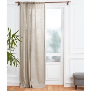 Solino Home Linen Curtain With Rod Pocket For Living Room, Bedroom - 1 of 4