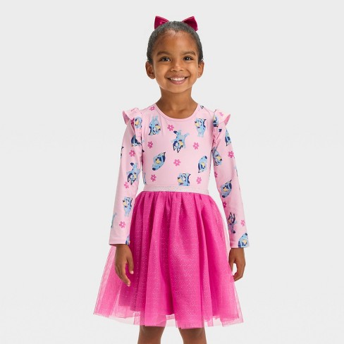 Toddler Girls Bluey Ballerina Dress Pink Target