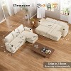 Vipbear Sleeper Sofa Bed, 82" Pull Out Couch with Reclining Backrest/Reversible Storage Chaise, 3 in 1 L-Shaped Couch Tool-Free Assembly - 3 of 4