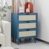 3 Drawer Dresser, Chest Of Drawers, Floor Storage Drawer Cabinet, Chest Of Drawers High-board With 3 Drawers For Home Office Bedroom - 2 of 4