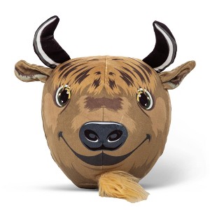 NCAA North Dakota State Bison 8" Round Mascot Pillow - 1 of 3