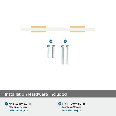 Amerock Urbanite 3" Champagne Bronze and White Cabinet Pull