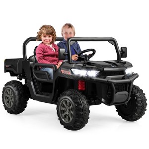 Infans 12V 2 Seater Ride On UTV Dump Truck Remote w/ Electric Dump Bed & Shovel - 1 of 4