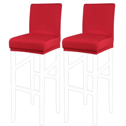 Red bar stool covers new arrivals