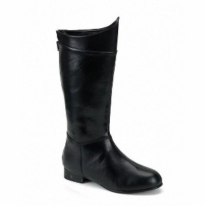 Black Shazam Superhero Mens Costume Boots - 1 of 1