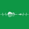 Men's Design By Humans Nature Guitar Heart Beat By Maryedenoa T-Shirt - 2 of 2