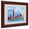 Trademark Fine Art -Richard Wallich 'Chicago 5' Matted Framed Art - 2 of 4