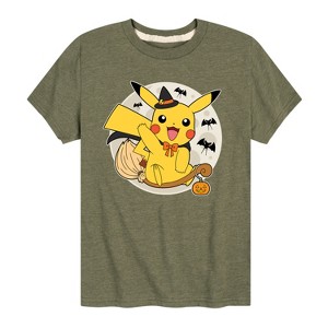 Boys' - Pokémon - Pikachu Moon Witch Short Sleeve Graphic T-Shirt - 1 of 4