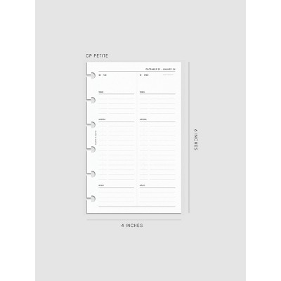 2026 Dated Daily Planner Insert | Monday Start | Cloth & Paper