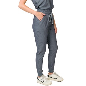 Medgear Madison Women’s Curvy Fit Mid-rise Slim Jogger Scrub Pant - 1 of 4