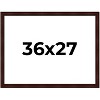 PosterPalooza | Distressed Brown Picture Frame - UV Acrylic, Backing Board, Hanging Hardware Included - 2 of 4