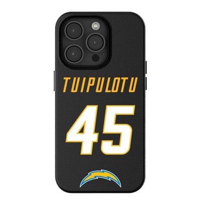 Keyscaper NFL Los Angeles Chargers Players Game Tactic MagSafe Compatible Cell Phone Case for Apple iPhone