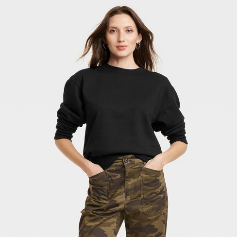 Women's Pullover Sweatshirt - Universal Thread™ Black Xl : Target