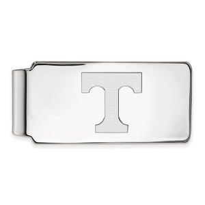 Black Bow Jewelry 10k White Gold Tennessee Volunteers NCAA Money Clip - 1 of 3