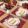 REGALWOVEN Placemats Set of 6 Linen Placemats, Washable Kitchen Table Mat, Seasonal Holiday Christmas Place Mats for Party - 2 of 4