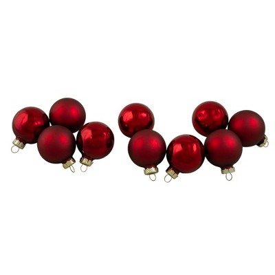 red glass ball ornaments