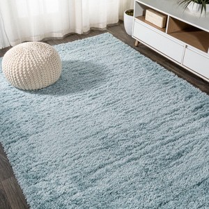JONATHAN Y Groovy Contemporary Glam Solid Shag Area Rug - 1 of 4