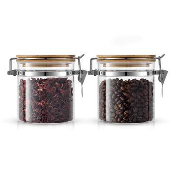 Le'raze 24 Glass Spice Jars With Label Set Bamboo Shaker Lids & Funnel,  Kitchen Airtight Storage Jars With Lid, Spices & Seasonings Container Set :  Target