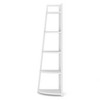 Lirago 5-Tier Corner Ladder Shelf-Compact Storage for Living Room Office or Balcony White - 2 of 4