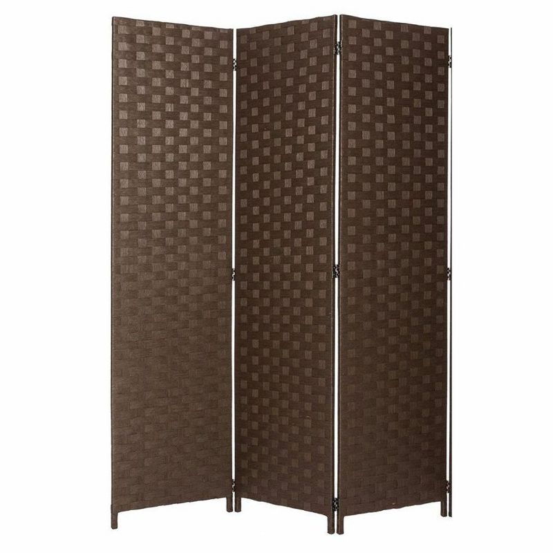 Legacy Decor Bamboo Woven Panel Room Divider Privacy Partition Screen, 1 of 4