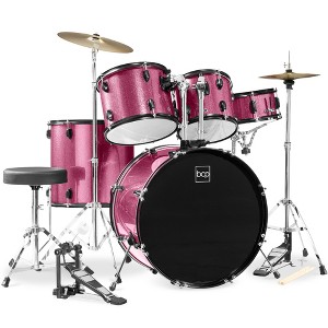 Best Choice Products 5-Piece Beginner Drum Set w/ Snare, Bass, Toms, Cymbal, Hi-Hat, Sticks, Drum Pedal - 1 of 4