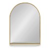 Kate and Laurel Schuyler Arch Wall Mirror with Shelf, 20x28, White - 2 of 4