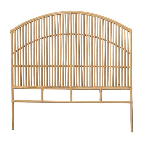 Storied Home King Rattan Floor Standing Headboard Natural : Target