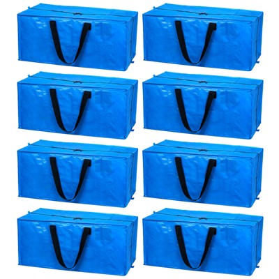 Unique Bargains Waterproof Durable Foldable Space Saving Extra Large Storage Tote 29x13x15 Inch 8 Pcs