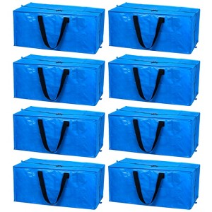 Unique Bargains Waterproof Durable Foldable Space Saving Extra Large Storage Tote 29x13x15 Inch 8 Pcs - 1 of 4