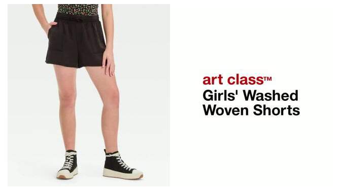 Girls' Washed Woven Shorts - art class™, 2 of 5, play video