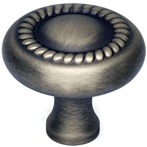 Alno A812 14 Rope 1 1 4 Mushroom Cabinet Knob Antique English