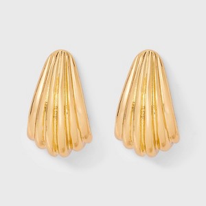 Shrimp Drop Earrings - A New Day™ Gold: Hypoallergenic Nickel-Free Metal, Zinc, Post Closure, 1.25" Length, 0.9" Width - 1 of 3