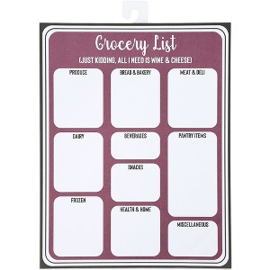 Pavilion Gift Company - Grocery List - 8" x 10.25" Magnetic Notepad - Notebooks and Journals - 1 of 4