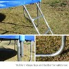 Belatt 10FT Trampoline with Enclosure Net and Basketball Hoop – Blue, Indoor/Outdoor Use - 4 of 4