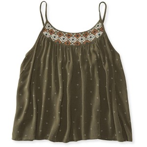 Aeropostale Womens Embroidered Swingy Cami Tank Top - 1 of 1