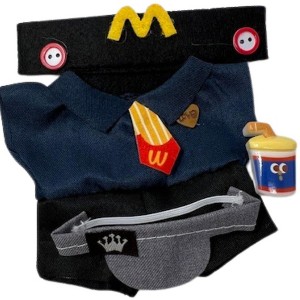 Doll Clothes Superstore Spiffy Fast Food Worker Uniform for 17.5 cm Labubu Dolls - 1 of 4