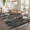 Abstract Machine Washable Area Rugs 5x7 Ultra-Soft Contemporary Throw Rugs Foldable Thin Accent Carpet Non Slip Indoor Floor Cover - 3 of 4