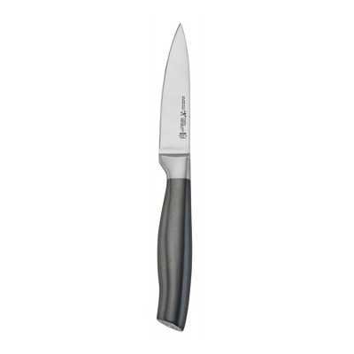 HENCKELS Graphite 13-Piece Knife Set with Block, Kitchen Knife Sharpener, Chef Knife, Steak Knife, Black, Stainless Steel