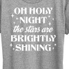Women's - Instant Message - Oh Holy Night Christmas Short Sleeve Graphic T-Shirt - 2 of 4