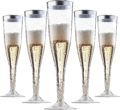 Champagne flutes deals plastic near me