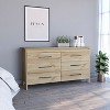 NicBex 6 Drawers Double Dresser for Bedroom,Chest of Drawers with Black Metal Handle Design,Freestanding Dresser,Storage Dressers for Bedroom - 2 of 4