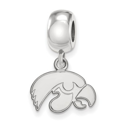 Black Bow Jewelry Sterling Silver Iowa Hawkeyes NCAA Bead Charm