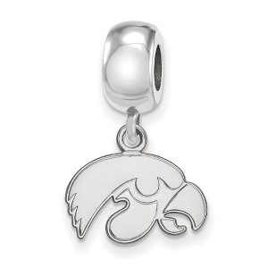 Black Bow Jewelry Sterling Silver Iowa Hawkeyes NCAA Bead Charm - 1 of 4