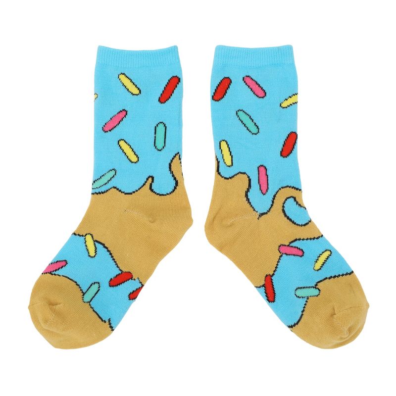 Frosted Donuts Youth 3-Pair Novelty Crew Socks, 5 of 7