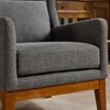 NicBex Modern Accent Chair with High Back Upholstered Armchair Single Sofa Chair with Wood Legs for Living Room, Bedroom - 4 of 4