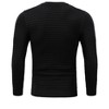 Crew Neck Sweater for Mens Knitted Pullover Sweaters with Solid Stripe - 3 of 4