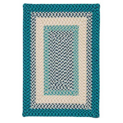 Colonial Mills Montego Braided Rug, Oceanic 2'x4', Rectangle Shape