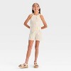 Girls' Rosette Halter Tank Pullover Sweater - art class™ - 3 of 3