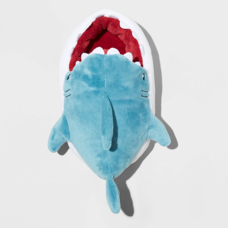 Toddler Bruce Shark Loafer Slippers - Cat & Jack™ Blue , 4 of 6
